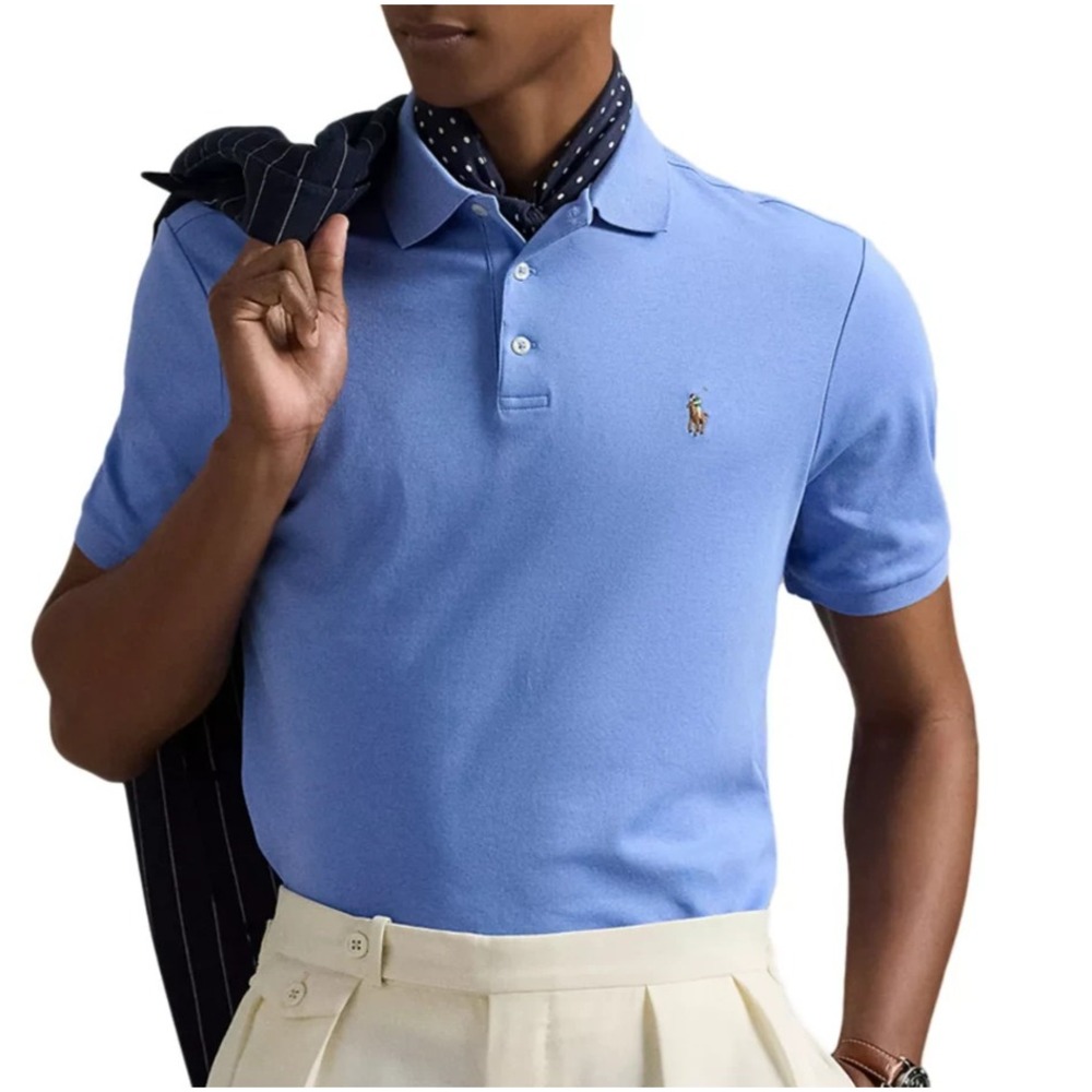 NWT MENS SZ XXL POLO RALPH LAUREN‎ S/S POLO SHIRT~BLUE~NWT - Picture 2 of 3